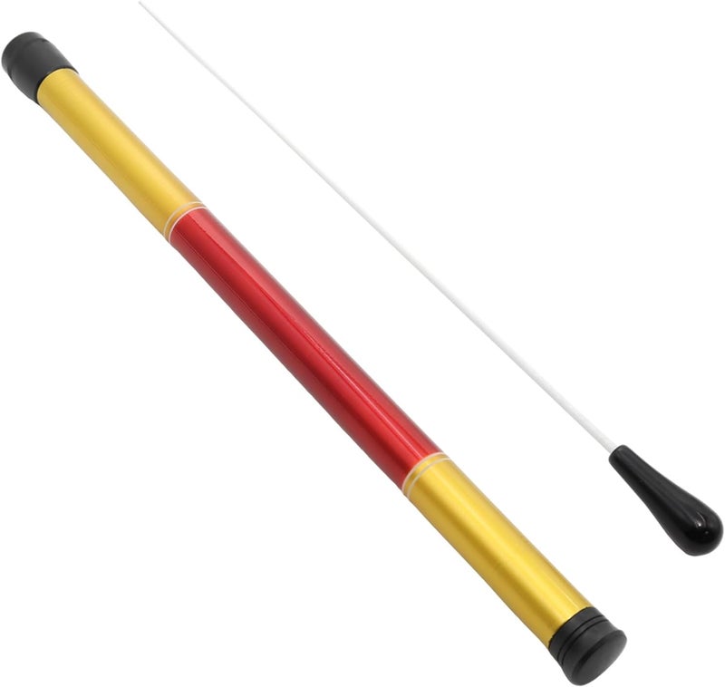 Wuyituart 15 Inch Conducting Baton with Resin Handle Lightweight Drum Major Baton with Case, Black - Image 1